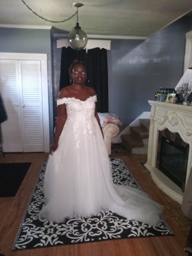 awesome custom made wedding dress