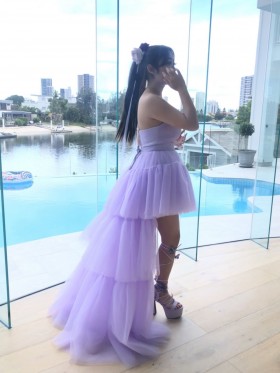 custom made tulle formal prom dress