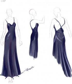 fantastic dress illustration