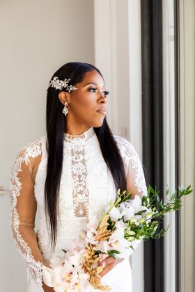 high quality custom made wedding dress
