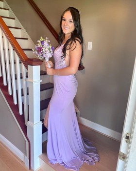 beautiful 2022 slit prom dress
