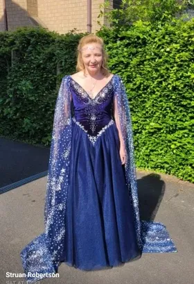 a wedding dress in Staffordshire England