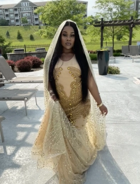 prom day with Lunss custom prom dress