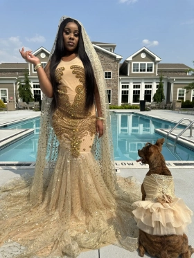 prom day with a dog prom day with a dog
