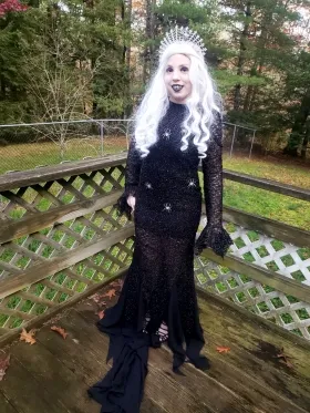 Halloween spider web dress
