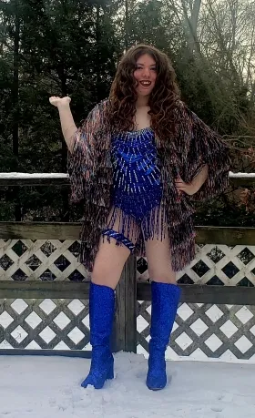 blue romper