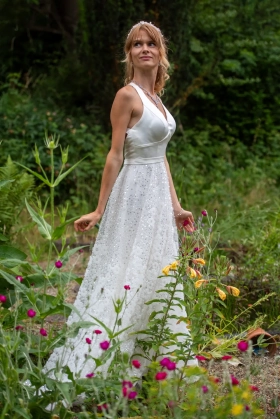 beautiful custom wedding dress