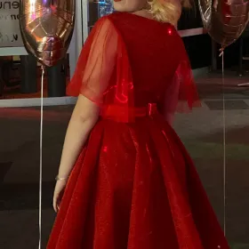 red birthday dress