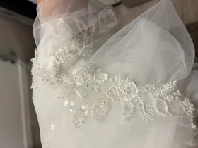 beaded wedding veil