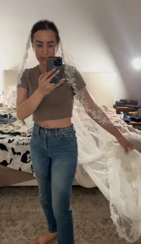 wedding veil was stunning