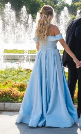 the dress is made of amazing fabric