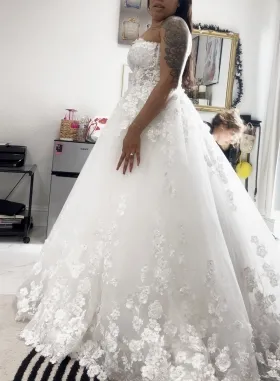 wedding dress with detachable sleeves