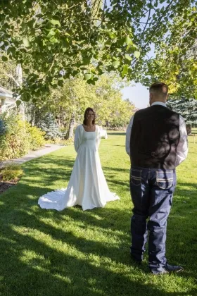 Lunss custom wedding dress