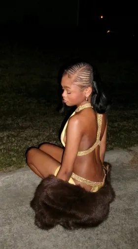 custom gold 18th birthday dress