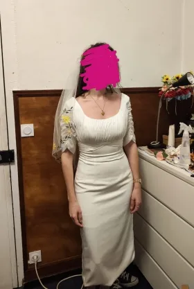 Lunss made civil wedding dress