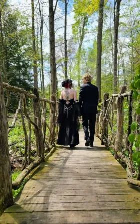 Gothic prom dress