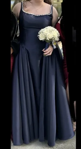 Lunss navy prom dress