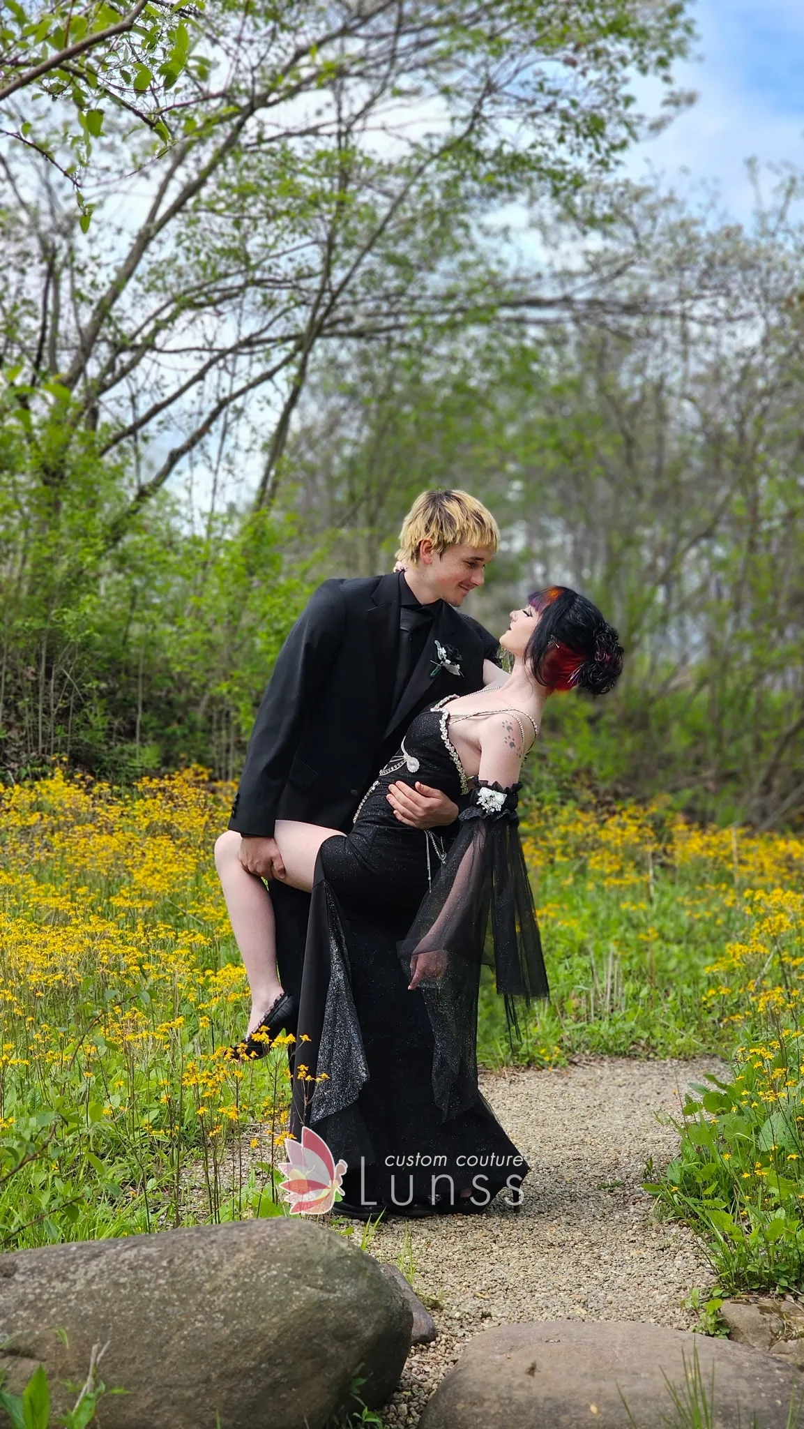 custom Gothic black prom dress custom Gothic black prom dress