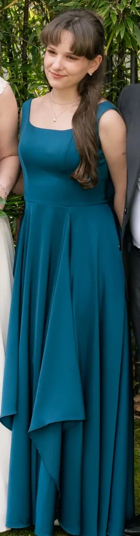 teal dress