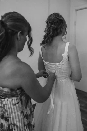 I had my wedding dress custom made at Lunss